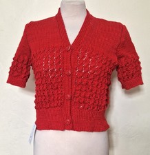 Ladies  Woman's 1940/1950s Short sleeve Cardigan WWII re-enactment Tea Dance WW2