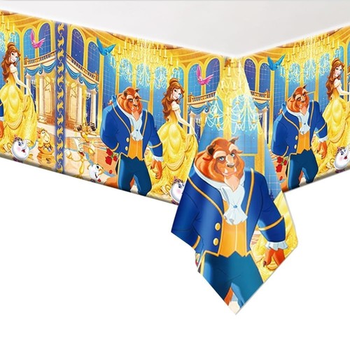 Beauty the beast tablecloth - beauty,