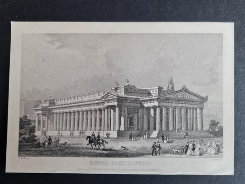 Antique 1841 print - ,