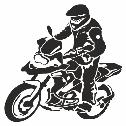 Motorcycle decal adventure - motorcycle,
