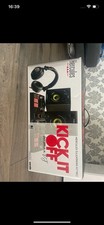 Hercules DJ Learning Kit Bundle Inpulse 200 DJ Controller Headphones Speakers