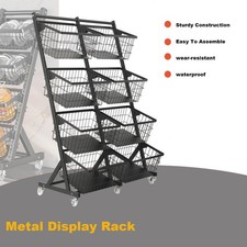 4-Tier Metal Veg&Fruit Retail