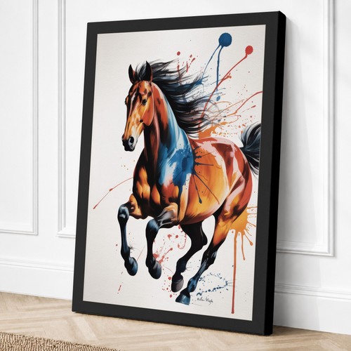 Horse motion modern canvas - horse, in