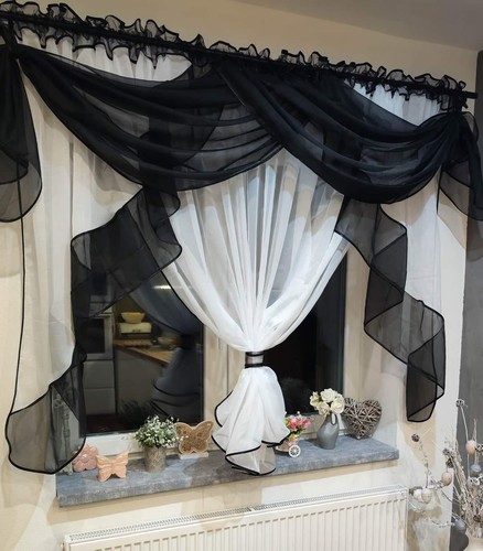 Ready made voile curtain - ready,