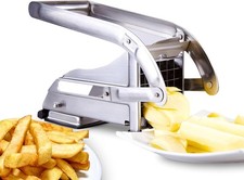 ICO Chip Cutter with 2 Stainless Steel Blades, Premium Manual Chip Cutter, Quick