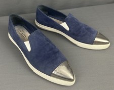 MIU MIU BLUE SUEDE FLATS -