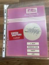Ferguson 4 Row Steerage Hoe Parts List Original  Implement Book