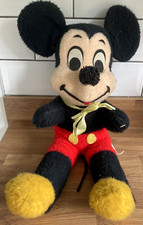 Vintage 1980 Mickey Mouse 20"/51cm Plush Soft Toy By California Stuffed Toys.