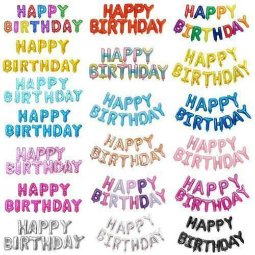Happy birthday balloons banner - birthday,