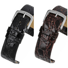 Leather Crocodile Grain Watch