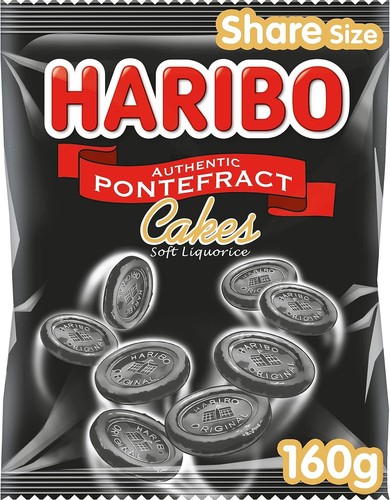 Haribo liquorice pontefract - liquorice,