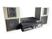 Panasonic SG-X10 Stereo Music System With Speakers LP Vinyl & Cassette Tape Deck