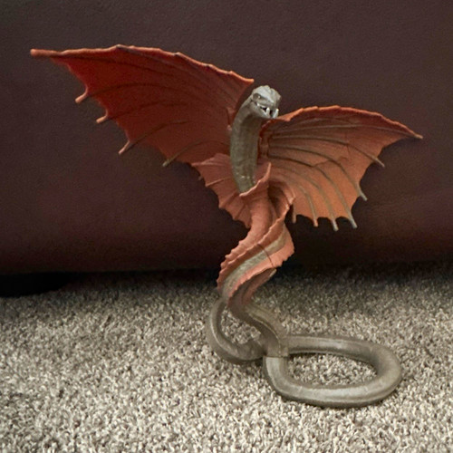 Winged dragon serpent - dragon, figurine