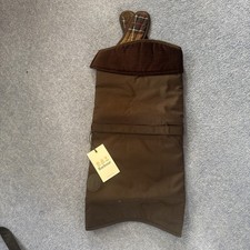 Barbour Matt Wax Dog Coat Black size large 