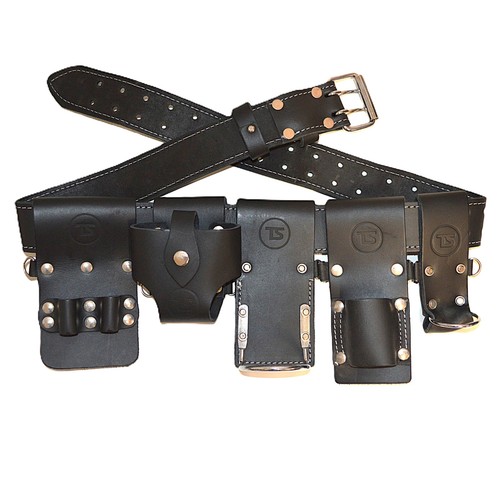 Black leather scaffolder s - ts,
