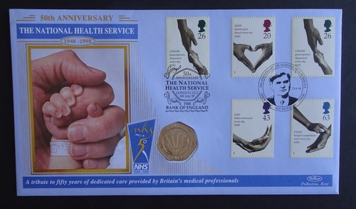1998 nhs 50p benham - nhs, coin