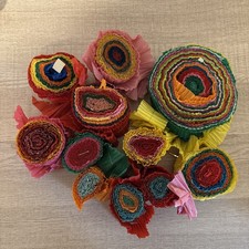 Vintage From The 90s Crepe Paper Christmas Hanging Garlands - Bundle Joblot