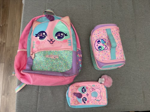Smiggle unicorn school bag set - school,