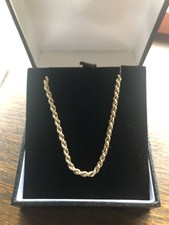 9 Carat Gold Rope Chain 16