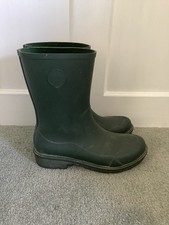 FitFlop WonderWelly Green Short Waterproof Wellington Boots, UK Size 6, EU 39,