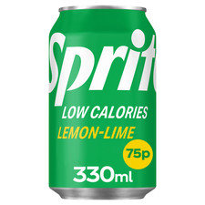 Sprite Lemon Lime Low Calorie 24 x 330ml Priced Cans Crisp Sugar Free Drink