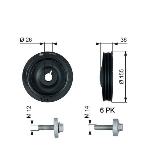 Gates tvd1126a crankshaft belt - gates,