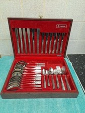 Oneida Cutlery Set Stainless Steel 62 Pieces With Box Good Condition