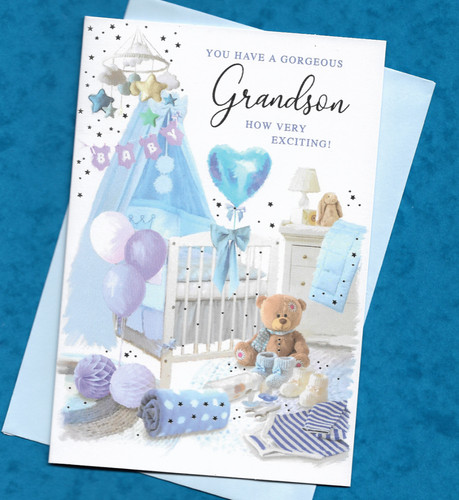 New grandson card arrival - grandson,