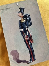 Military Uniform Art Postcard-Royal Artillery 1854-Unused