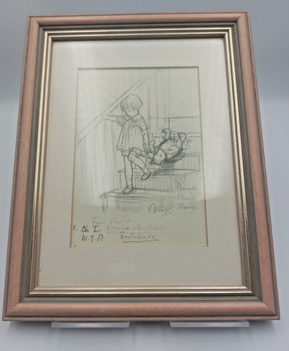 Framed vintage winnie - framed,
