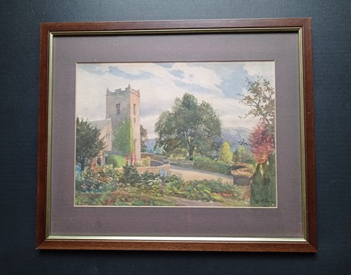 Antique watercolour painting - antique,