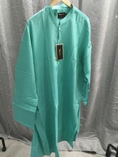 Designer Gul Ahmed Mens Kurta Kameez Green XL / Extra Large Pakistani Eid Wear