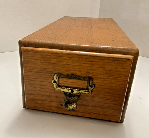 One drawer oak - file, card