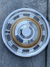 Rolls Royce Silver Shadow Vented Wheel Hub Cap Disk Gold/Brown Trim Cover 1970s