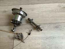 1959 3 Spd 40 H  Bike Dyno Hub +  Front 36 H Hub + Trigger Need Clean To Restore