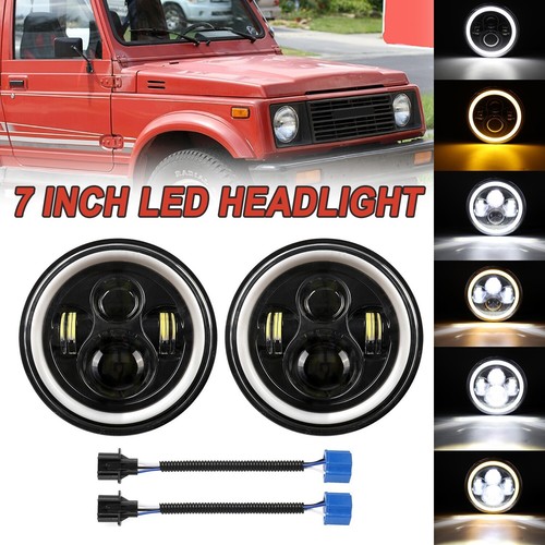 2pcs led headlights - 7",