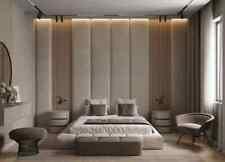 velvet Headboard wall panels-Custom Made -Upholstered easy to install-200cmx45cm