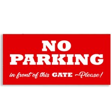 #1141 NO PARKING In front of