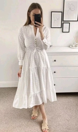 Zara white cutwork - zara, embroidered