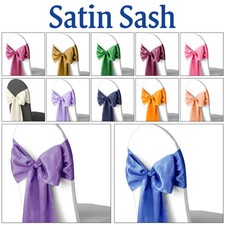 Satin Chair Sashes Wedding