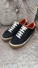 Men’s Zara Black & Orange Lace up Trainers Sneakers EU40 Uk 6 