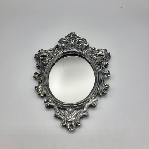 Vtg ornate wall - hanging, mirror