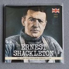 2021 Bailiwick of Jersey Ernest Shackleton £2 Two Pound Coin Set **NEW SEALED**