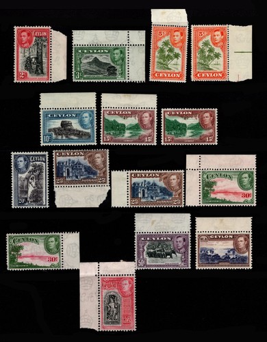 Ceylon 1938 fine mint some - 1938-49,