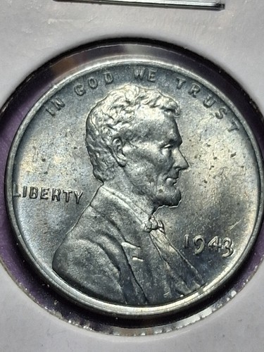 1943 lincoln cents - 1943-p, bu