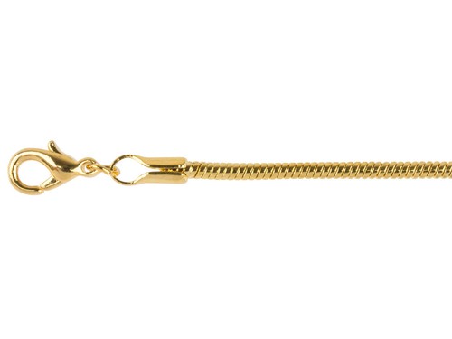Gold plated chain - gold,