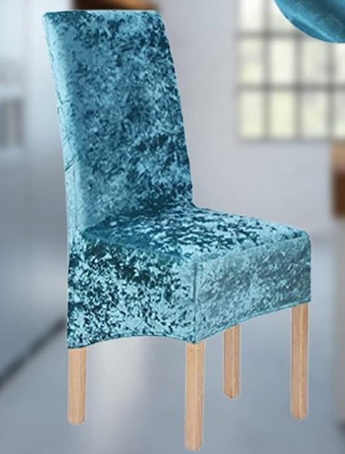 Crushed velvet stretch dining - crushed,