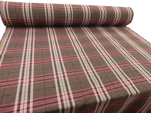 Purple pink tartan checked - -,