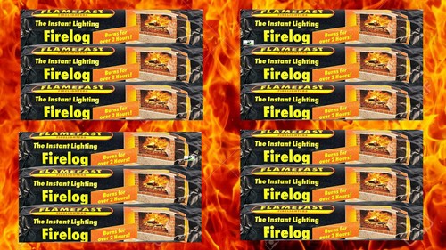 Fire logs flamefast glow - fire,