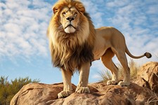 Lion Animal Canvas Picture